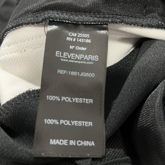 *SERGIO TACCHINI x ELEVEN PARIS BLACK TRACK PANTS - Picture 10 of 11